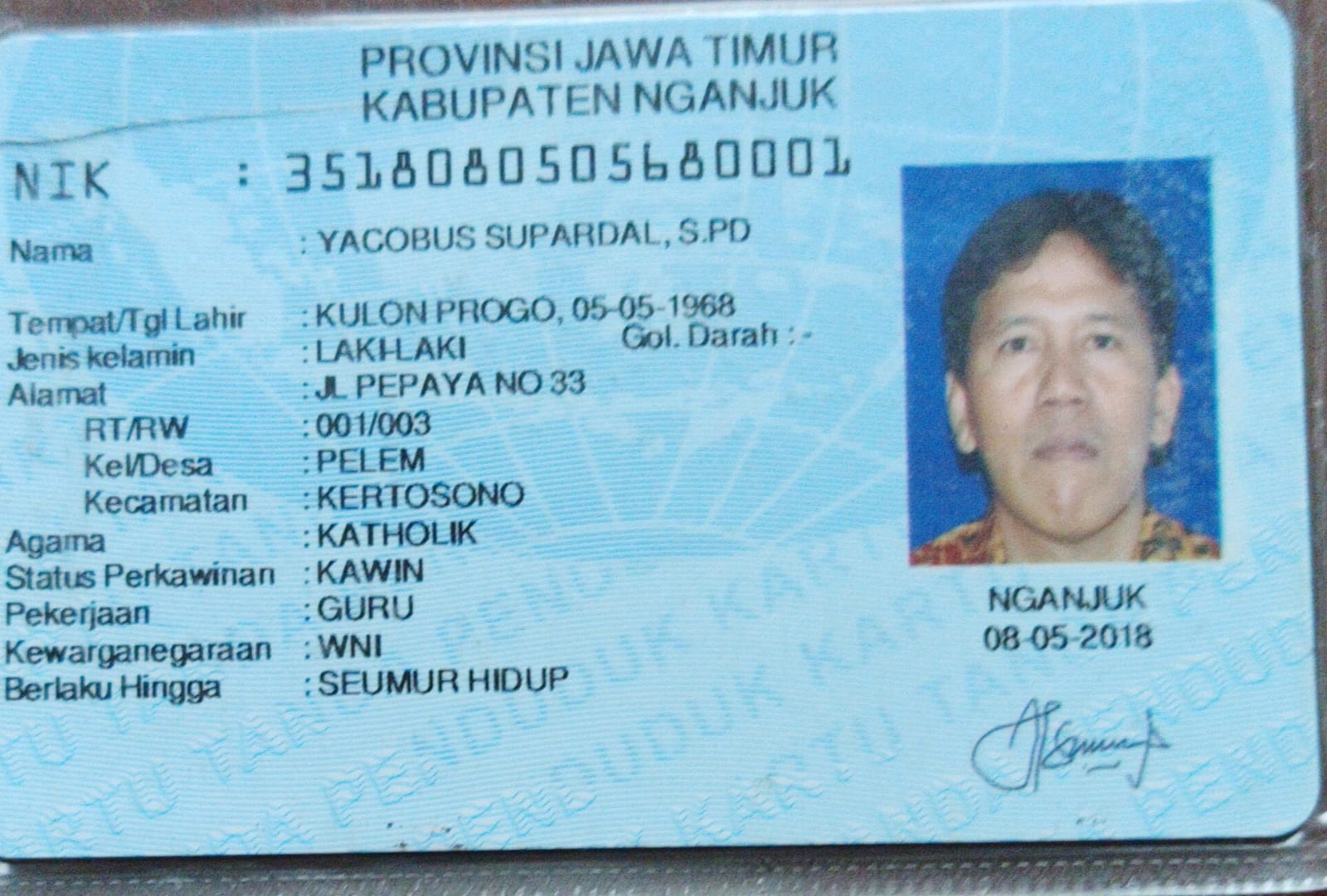 KTP YACOBUS SUPARDAL, S.PD