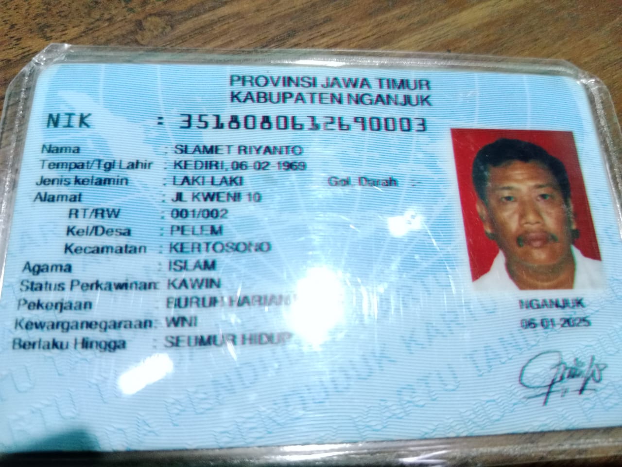 KTP SLAMET RIYANTO