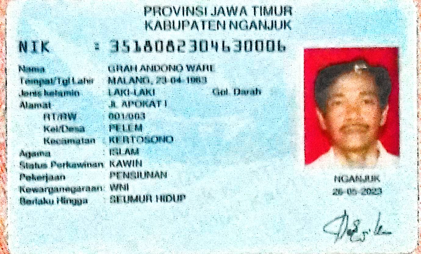 KTP GRAH ANDONO WARE