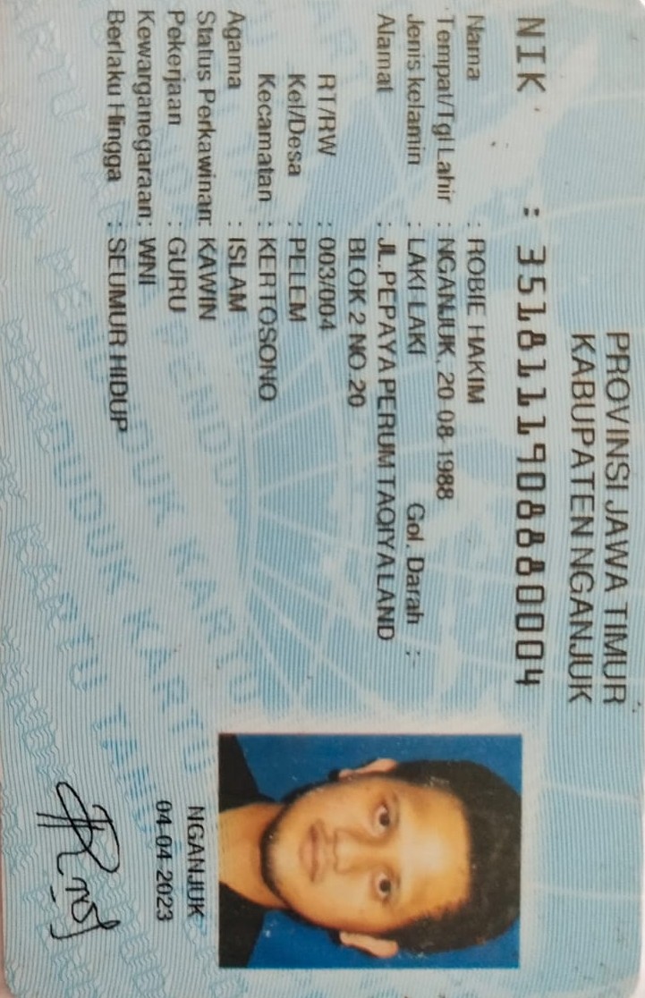 KTP ROBIE HAKIM