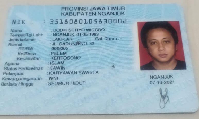 KTP DODIK SETIYO WIDODO