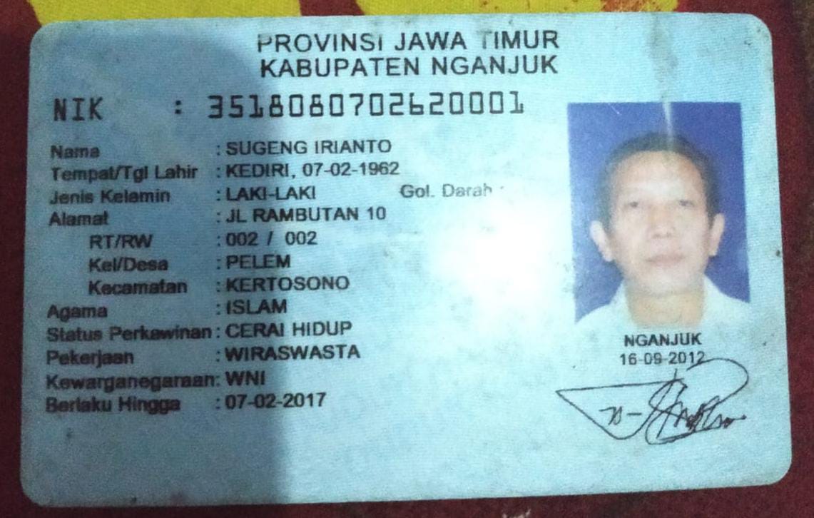 KTP SUGENG IRIANTO