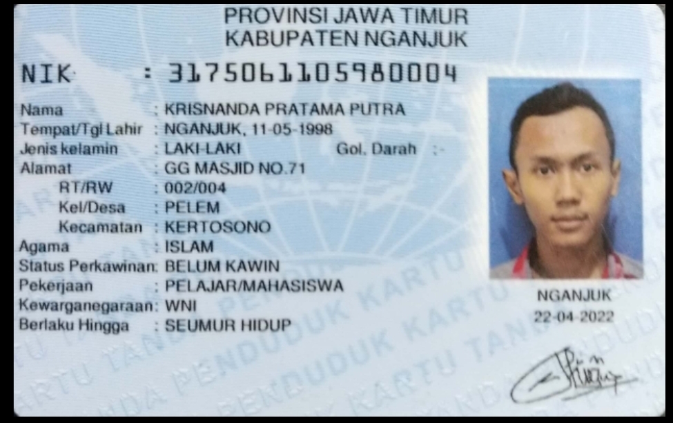 KTP KRISNANDA PRATAMA PUTRA